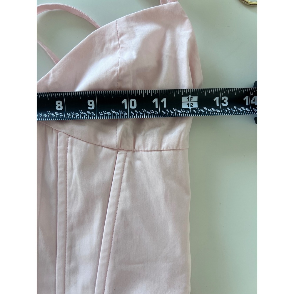 Babyboo Fashion Mariella Midi Dress Blush Pink‎ Corset Lace Up Back Size XS - Picture 7 of 8